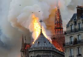 Mémorial de la france, paris, 1966. Notre Dame Cathedral In Paris Burns The Strength Of Architecture From 1998