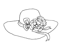 Hat With Flowers Coloring Page Cross Paintings Coloring Pages Pattern Art
