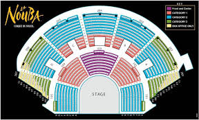 Seating Chart At The Cirque Du Soleil La Nouba Awesome