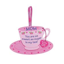 Mom Tea Cup Ornament Craft Kit Tea Party Crafts Mothers Day Crafts Moms Crafts