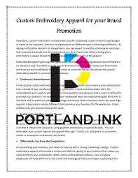 Please send a message to create your custom wall hanging! Custom Embroidery Apparel For Your Brand Promotion By Portlandink Issuu