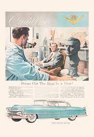 Luxury Blue Car Ad Old Car Poster Classic Car Ad Rockabilly Etsy Car Ads Car Posters Rockabilly Cars