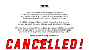 Why was youtube rewind cancelled? Youtube Rewind 2020 Has Officially Been Cancelled Youtube