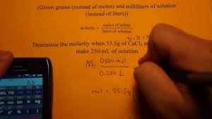 What is the molarity of a solution containing 20 grams of naoh? Molarity Calculations