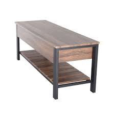 This modern wood bench with a grey upholstered flip top will keep your shoes and small accessories organized, helping to keep clutter to a minimum. Zenvida Storage Bench Modern Hallway Shoe Organizer Flip Top Seat For Entryway Bedroom Storage Benches Entryway Furniture Rayvoltbike Com