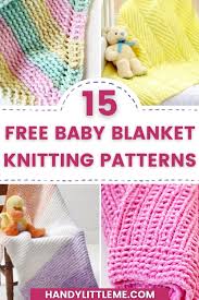 They are all free baby knitting patterns available for download. 15 Free Baby Blanket Knitting Patterns Handy Little Me