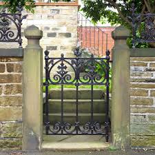 Victorian Terrace Garden Gate Traditional Solid Cast Iron Metal Garden Gates Iron Garden Gates Garden Gates