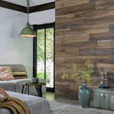 Lambris Pvc Imitation Bois Lame Vinyle Effet Chene Fonce Brun 2 09m Barn Wood Wood Vinyl Vinyl Panels