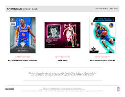 Each box will include six packs with eight cards per pack. 2019 20 Panini Chronicles Nba Basketball Cards Go Gts