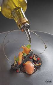 Orange Sanguine Sable A La Semoule Garni D Une Marmelade Et D Olives Caillette Lessatini Confites Sorbet Gastronomie Orange Sanguine Recettes De Cuisine