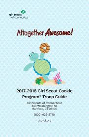 2018 cookie program troop guide by girl scouts of