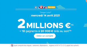 Comme chaque tirage euromillions, le tirage de ce soir présentera également un code gagnant my million du mardi 2 juillet 2019. Tirage Loto Du Mercredi 14 Avril 2021 2 Millions D En Jeu 10 Gagnants A 20 000