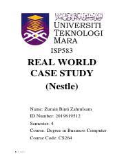 Nestlé, through its subsidiaries, markets and sells powdered milk and drinks, liquid milk and juices, instant coffee, and instant noodles. Case Study Nestle Pdf Isp583 Real World Case Study Nestle Name Zurain Binti Zahrulsam Id Number 2019819512 Semester 4 Course Degree In Business Course Hero