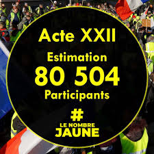 Bis repetita ce samedi 20 avril dans la préfecture de l'ain. Acte 22 Des Gilets Jaunes 31 000 Manifestants En France Selon L Interieur Le Parisien