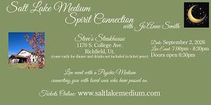 LIVE "SPIRIT CONNECTION" EVENT WITH SALT LAKE...