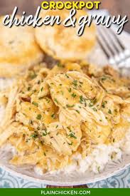 Place chicken breasts in bottom of crockpot. Crockpot Chicken Gravy Plain Chicken