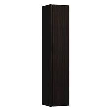 Dark kitchen cabinets and countertops with white backsplash. Tall Cabinet Door Hinge Right Handle Aluminium Black 1 Fixed Shelf And 4 Glass Shelves Laufen Bathrooms