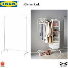 Mulig clothes rack, white, 39x18 1/8. Ready Stock Ikea Mulig Clothes Rack Rak Baju White 99x46 Cm Shopee Malaysia