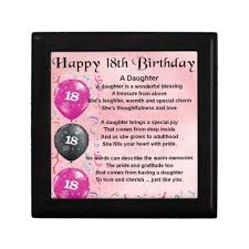 18th Birthday Quotes For Daughter From Mom Daughter Poem 18th Birthday Keepsake Box Zazzle Com 18th Birthday Gifts Birthday Keepsakes Daughter Poems