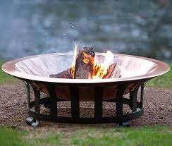 Portable propane fire pit:portable fire pits make for great investments as they offer warmth while creating an inviting ambiance and the perfect cooking station. Premium 40 Copper Fire Pit At Menards Fire Pit Accessories Glass Fire Pit Copper Fire Pit
