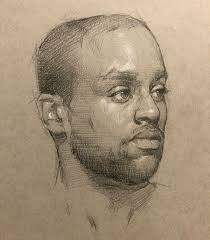 A Sketch Of Sterling And Some Obnoxious Close Ups Strathmore Toned Paper With Graphite And White Chalk Portrait Drawing Realistic Drawings Pencil Art Drawings
