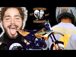 Custom POST MALONE Dirtbike and Gear up close!