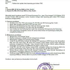 We did not find results for: Validasi Dan Update Data Inpassing Guru Bukan Pns Media Informasi Mi Kecamatan Badas Kediri