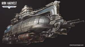 Artstation Iron Harvest George Mason S Airship Robert Munzinger