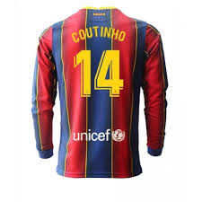 Playing soccer, sport, team, sports equipment png. Fc Barcelona Matchtrojor Philippe Coutinho 14 Hemma Fotbollstrojor 2020 2021 Langarmad Kopa Billiga Fotbollstrojor Med Tryck Pa Natet