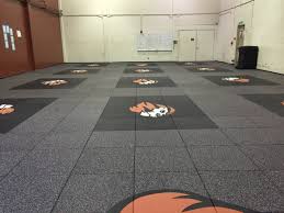 Tiles can be placed over existing floor. Ultra Tiles California Rubber Flooring Gym And Athletic Flooring
