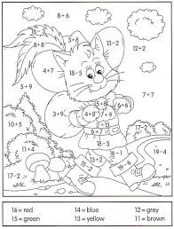 Colour By Number Addition And Subtraction Addition And Subtraction Color Number With A Cat A Math Coloring Worksheets Addition Coloring Worksheet Math Coloring
