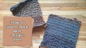 How to block a knitted scarf. How To Block Acrylic With Steam By Babs At Myfieryphoenix Youtube