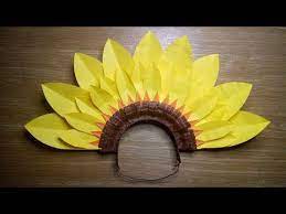 Diy Flower Headdress Sunflower Festival Headpiece Youtube Festival Headpiece Head Dress Diy Diy Flowers