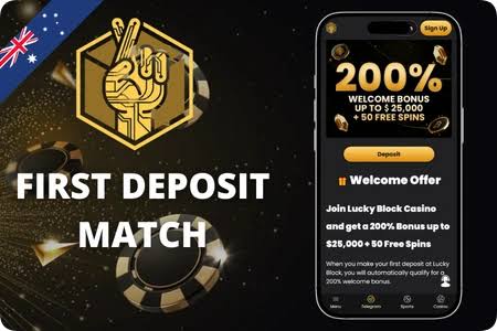 Lucky Block Casino Bonus | Welcome Bonus 200% up to AUD25K