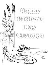 Father Rsquo S Day Coloring Card From Child To Grandpa Fish In A Pond Card Ad Affiliate Coloring Fathers Day Coloring Page Grandpa Card Color Card