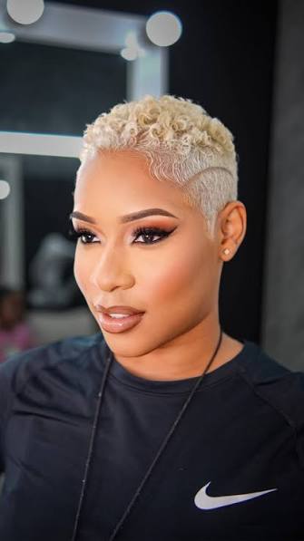 Blonde Pixie Cuts For Black Hair