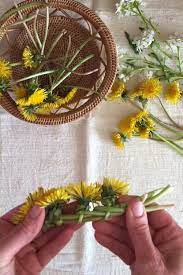 How To Make A Dandelion Crown Modern Design Diy Flower Crown Flower Crown Diy Flowers