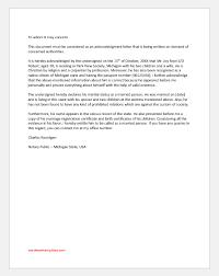 In this case, you must absolutely have an invitation letter. Affidavit Of Marital Status Of Married Person Word Excel Templates