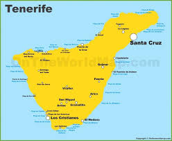 Tenerife es una isla grande con numerosas e interesantes ubicaciones, pueblos, villas, complejos costeros, playas y ciudades que explorar. Tenerife Map Santiago Del Teide Tenerife Teide