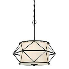 Westinghouse Lighting 6324600 One Light Indoor Pendant Matte Black Fi