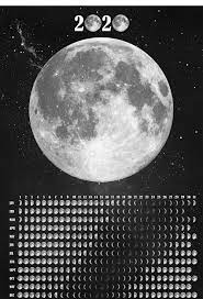 Moon Phases Wall Calendar 2021 Lunar Calendar Moon Phase Etsy Moon Phase Calendar Lunar Calendar 2020 Moon Calendar