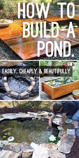 how to build a pond easily ly and
