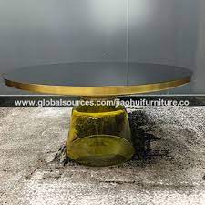 This iconic mid century design comes in many models, but only a few manage to grasp the genius simplicity behind the triangular glass plate and the sculptural wooden base. Bell Table Modern Glass Side Table Replica Classic Side Coffee Table Global Sources