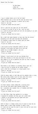 bob dylan shelter from the storm bob dylan life lyrics music lyrics