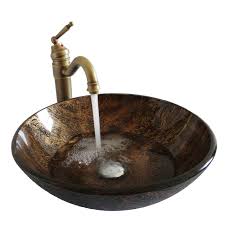 Give us a call or email and we can check our inventory, as not all of our sinks are on the website due to the nature of antique items. Bathroom Bowl Sink Retro Style Multicolor Tempered Glass Bathroom Sink Faucet Not Included Brown