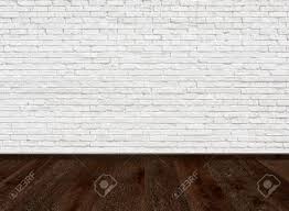 White painted brick wall interior. Empty Room With Dark Brown Wooden Floor And Old White Painted Stock Photo Picture And Royalty Free Image Image 119807646