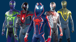 Другие видео об этой игре. Spider Man Miles Morales All Suits Youtube