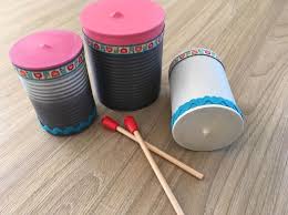 Diy Musik Machen Mit Alten Dosen Bunte Trommeln Selbst Bauen Trommeln Basteln Musikinstrumente Basteln Musikinstrumente Kinder