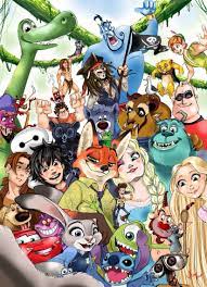 This Is So Cool They They Managed To Get Almost Every Animated Disney And Pixar Movie In This Art Work Disney Art Disney Drawings Disney Fun