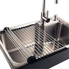 Hihamer Scolapiatti Cucina Mensola Scolapiatti Scolapiatti Per Stoviglie Lavello In Acciaio Inox Regolabile Scolapiatti Lavelli Stoviglie